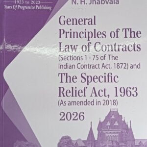General Priciples of The Law of Contracts - N.H. Jhabvala  for SEM-1 of 3 Year LL.B or Sem-V of 5 Year B.L.S. LL.B